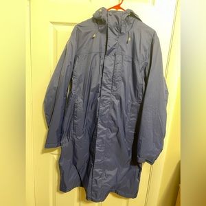 Dark Royal Blue Small Fleece-Lined Trail Model Rain Coat Men's Regular